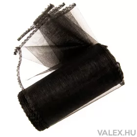Organza 12cm x 8.2m - Negru