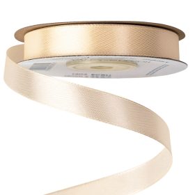 Satină panglică 12mm x 22.86m - Ecru