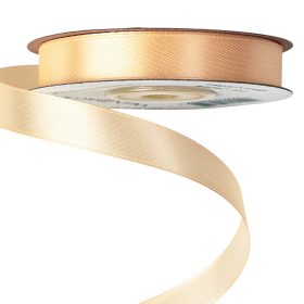 Satină panglică 12mm x 22.86m - Crem