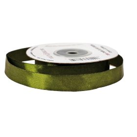 Satină panglică 12mm x 22.86m - Verde măsliniu