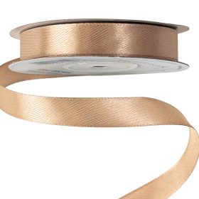 Satină panglică 12mm x 22.86m - Maro