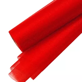 Snow organza 23.5cm x 10m - Roșu