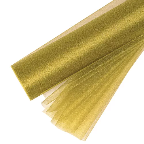 Snow organza 23.5cm x 10m - Verde mușchi