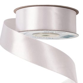 Satină panglică 25mm x 22.86m - Alb