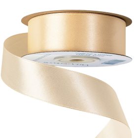 Satină panglică 25mm x 22.86m - Ecru