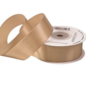 Satină panglică 25mm x 22.86m - Bej