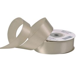 Satină panglică 25mm x 22.86m - Gri