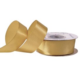 Satină panglică 25mm x 22.86m - Auriu