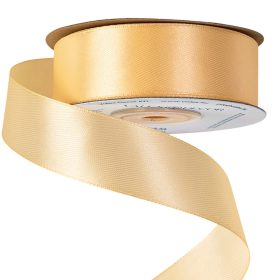 Satină panglică 25mm x 22.86m - Crem