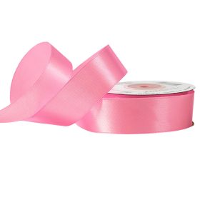 Satină panglică 25mm x 22.86m - Roz