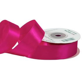 Satină panglică 25mm x 22.86m - Roz închis
