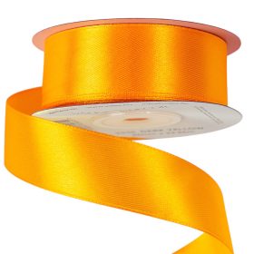 Satină panglică 25mm x 22.86m - Galben lămâie închis