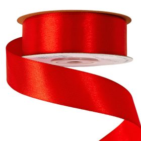Satină panglică 25mm x 22.86m - Roșu