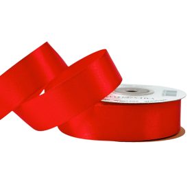 Satină panglică 25mm x 22.86m - Roșu