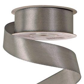 Satină panglică 25mm x 22.86m - Argintiu albăstrui