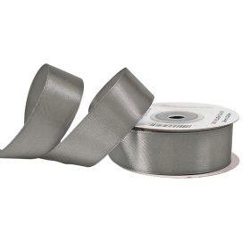 Satină panglică 25mm x 22.86m - Argintiu albăstrui