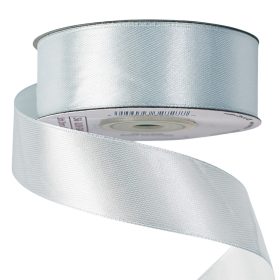 Satină panglică 25mm x 22.86m - Albastru pal