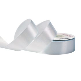 Satină panglică 25mm x 22.86m - Albastru pal