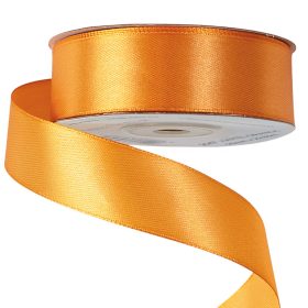Satină panglică 25mm x 22.86m - Portocaliu pastel