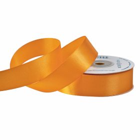 Satină panglică 25mm x 22.86m - Portocaliu pastel