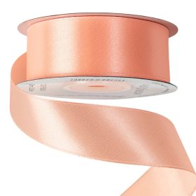 Satină panglică 25mm x 22.86m - Piersică