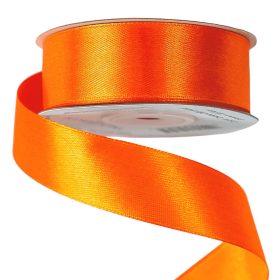 Satină panglică 25mm x 22.86m - Portocaliu închis