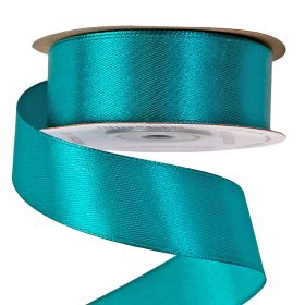 Satină panglică 25mm x 22.86m - Turcoaz