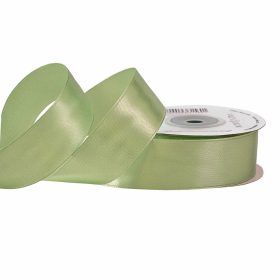 Satină panglică 25mm x 22.86m - Verde vintage
