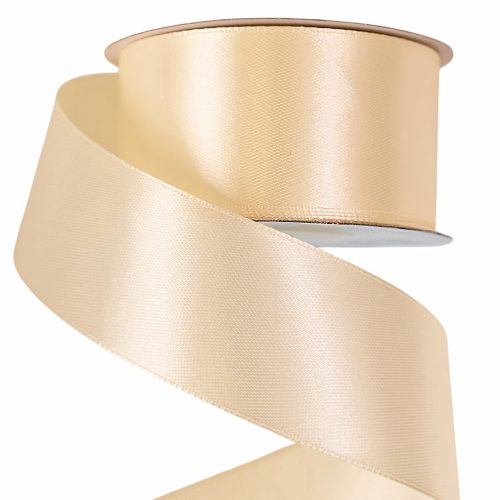 Panglică satinată 38mm x 22.86m – Ecru  