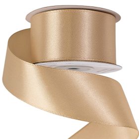 Satină panglică 38mm x 22.86m - Bej