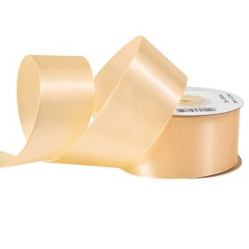 Satină panglică 38mm x 22.86m - Crem