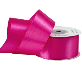 Satină panglică 38mm x 22.86m - Roz închis