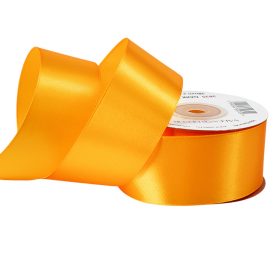 Satină panglică 38mm x 22.86m - Galben lămâie închis