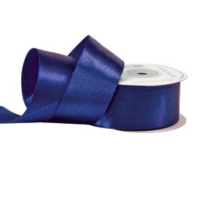 Satină panglică 38mm x 22.86m - Albastru marin