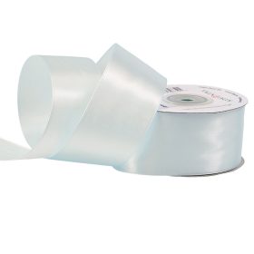 Satină panglică 38mm x 22.86m - Albastru pal