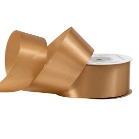 Satină panglică 38mm x 22.86m - Brun auriu