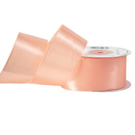 Satină panglică 38mm x 22.86m - Piersică