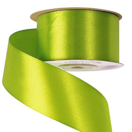 Panglică satinată 38mm x 22.86m – Verde ceai  