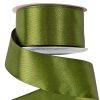 Panglică satinată 38mm x 22.86m – Verde măsliniu