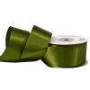 Panglică satinată 38mm x 22.86m – Verde măsliniu