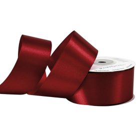 Satină panglică 38mm x 22.86m - Bordo