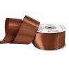 Panglică satinată 38mm x 22.86m – Maro închis  