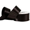 Panglică satinată 38mm x 22.86m – Negru  