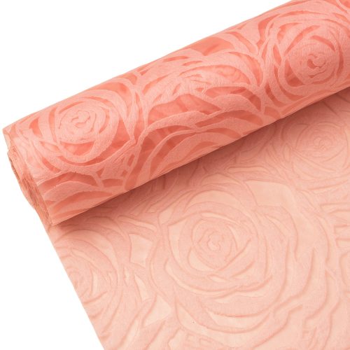Vetex 3D cu model cap de trandafir 50cm x 4.5m – Roz pudră  