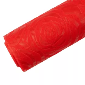 Vetex 3D cu model cap de trandafir 50cm x 4.5m - Roșu