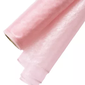 Organza 40cm x 8.2m - Roz pudrat