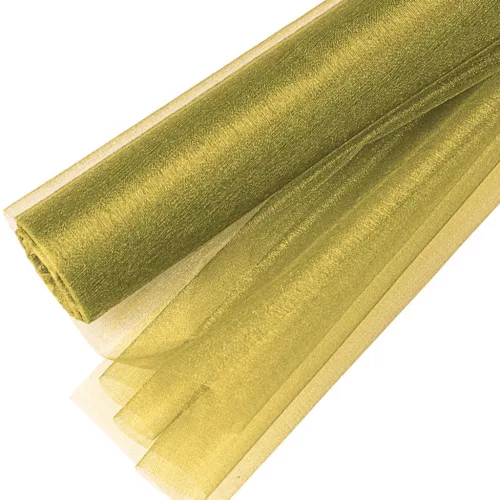 Snow organza 47cm x 10m - Verde mușchi