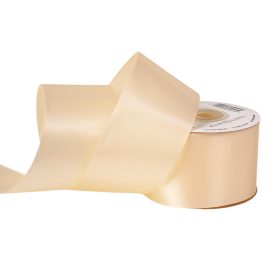 Satină panglică 50mm x 22.86m - Ecru