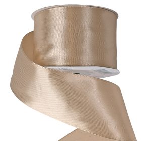Satină panglică 50mm x 22.86m - Bej