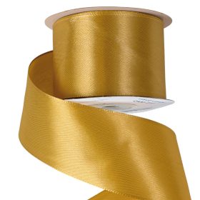 Satină panglică 50mm x 22.86m - Auriu
